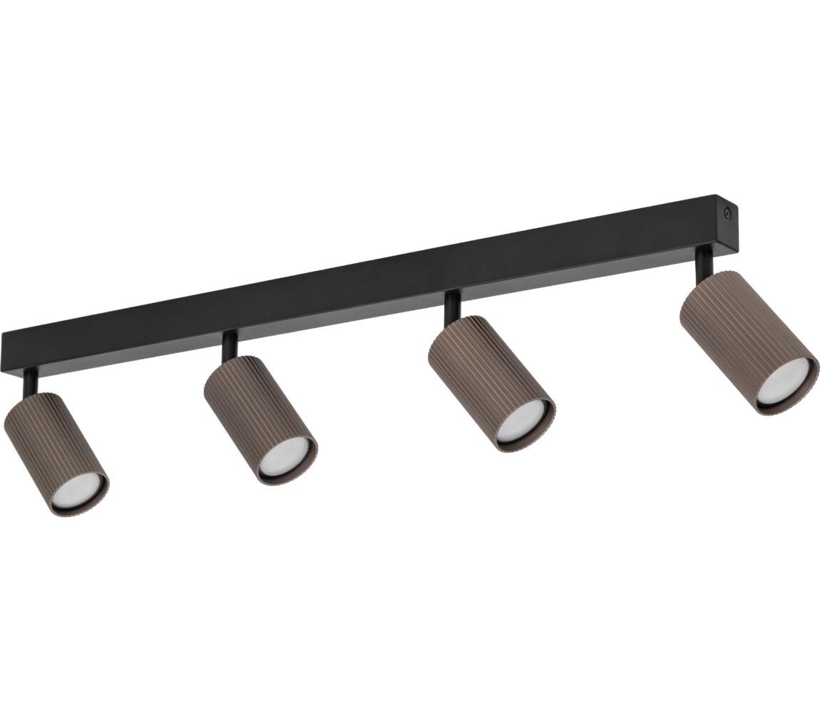 Bodové svítidlo TUNE 4xGU10/10W/230V černá/hnědá