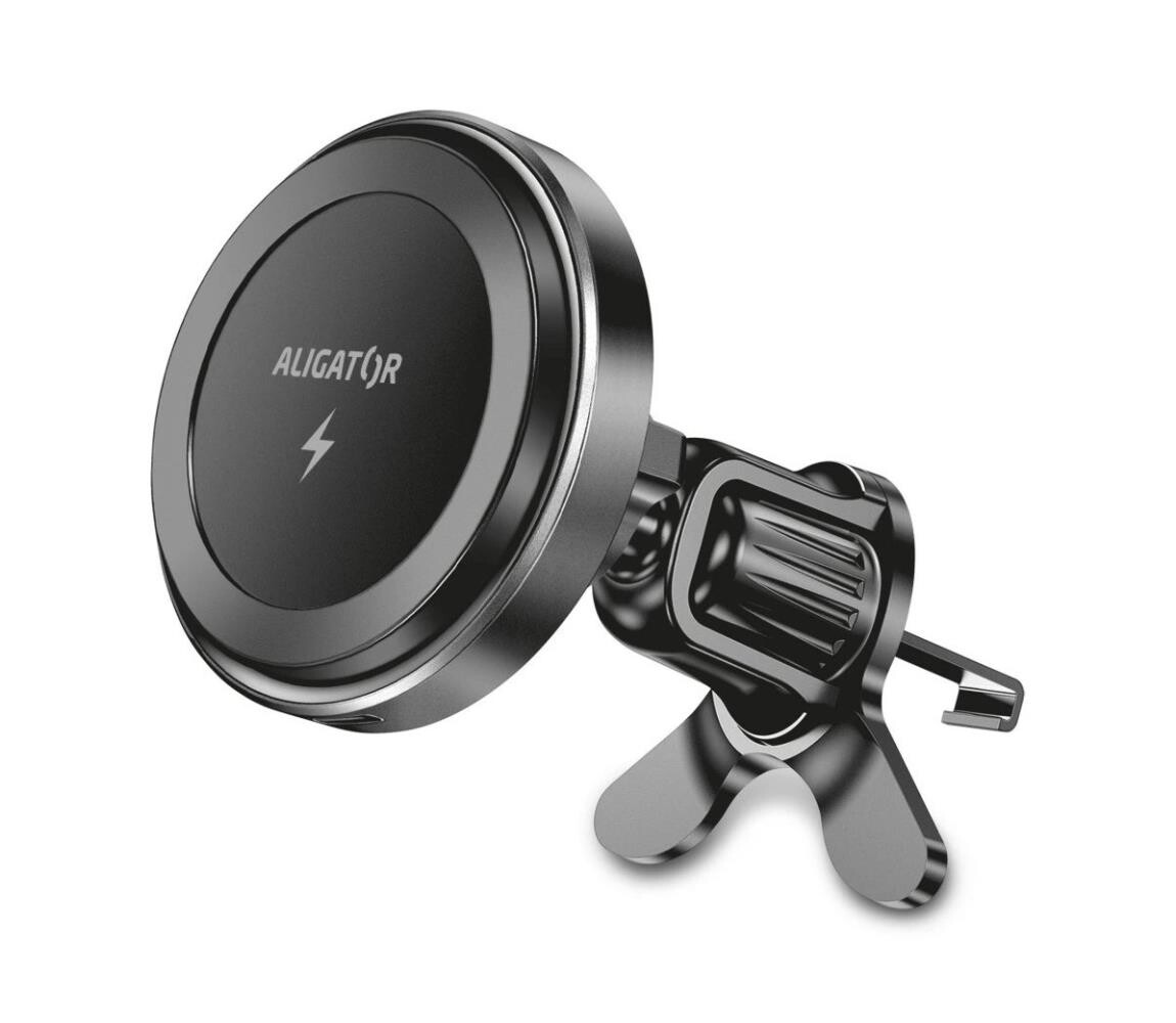 Aligator Aligator AMS05BK - Magnetický držák telefonu do auta s bezdr. nab. MagSafe černá