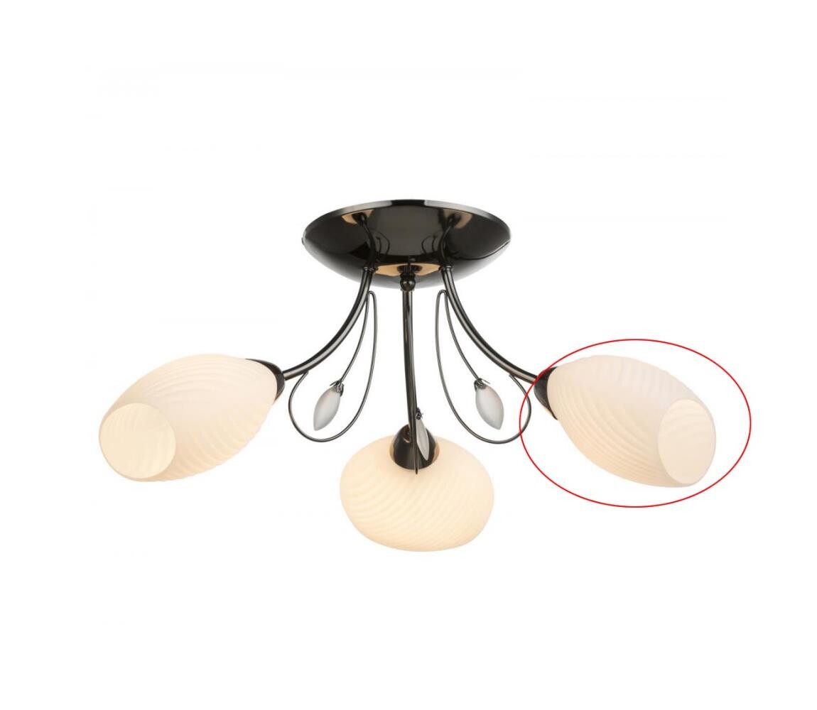 Globo Globo - Náhradní sklo k lustru TODRA E14 bílá