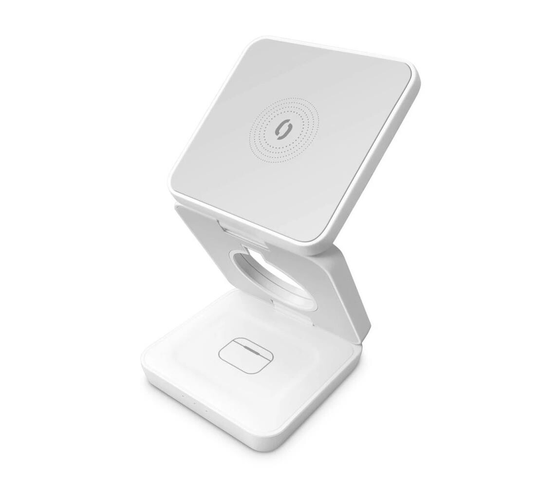 Aligator Aligator AMS09WT - Bezdrátová nabíjecí stanice MagSafe 3v1 15W bílá