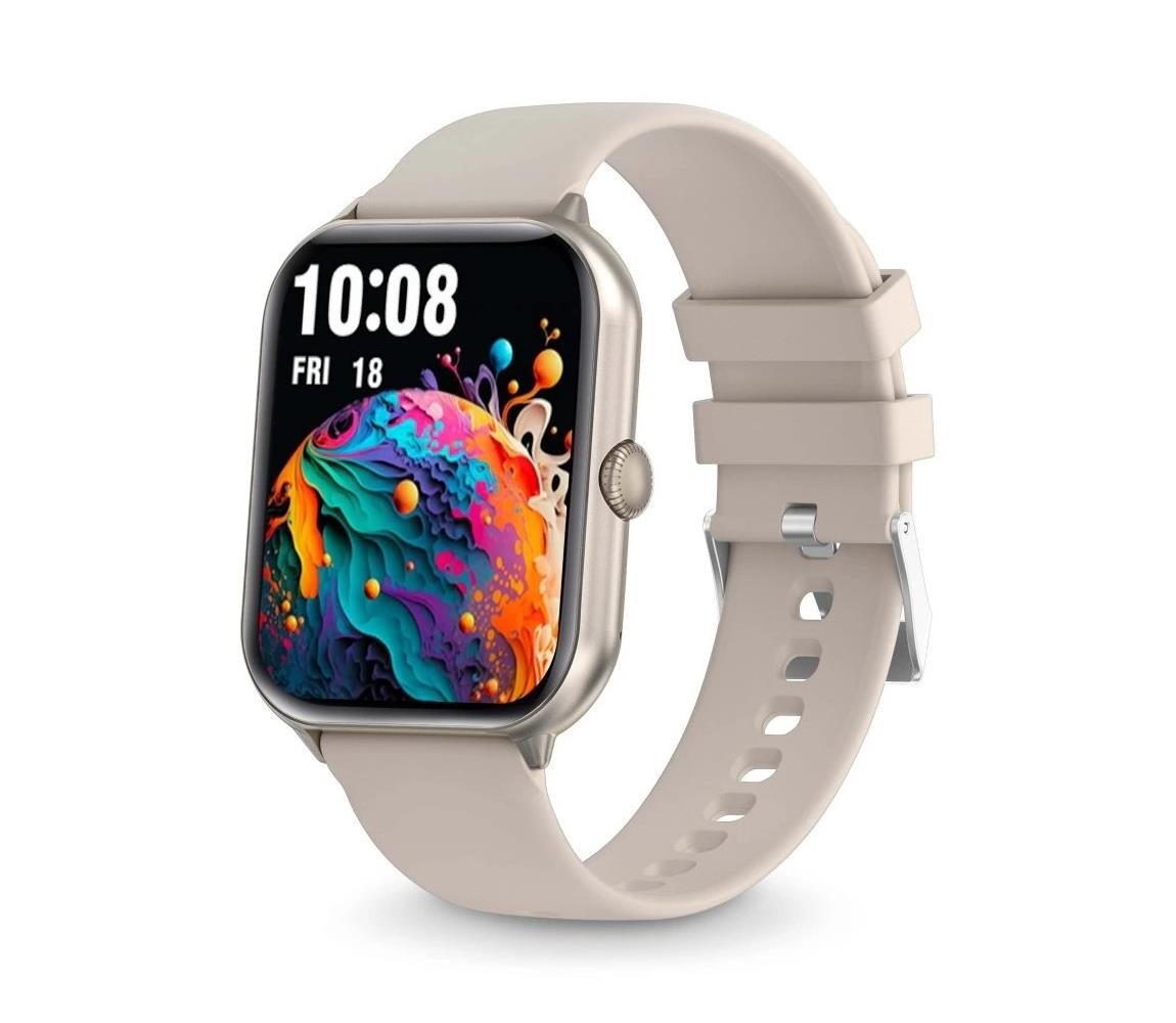 Aligator Aligator AW10SR - Chytré hodinky Watch GO 220 mAh IP67 krémová