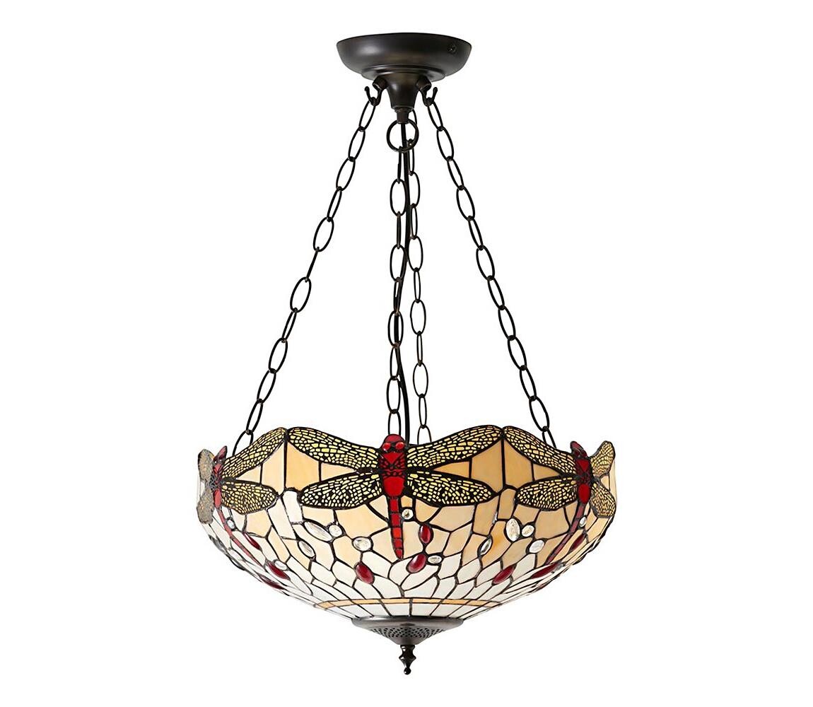 Endon Endon 70759 - Lustr na řetězu DRAGONFLY 3xE27/60W/230V pr. 41 cm