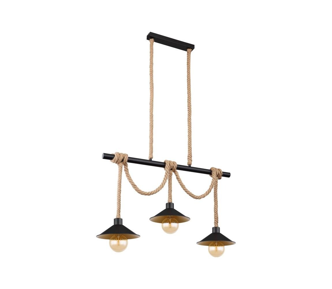 Globo Globo 15690-3H - Lustr na lanku DIANA 3xE27/60W/230V černá