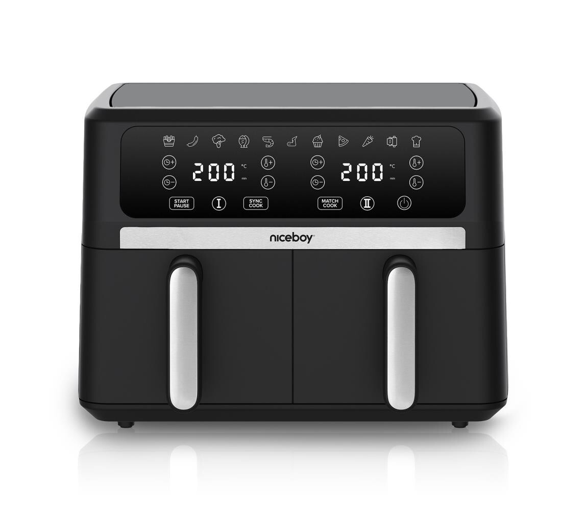 Niceboy Niceboy AirFryer DUO - Duální horkovzdušná fritéza 9 l 2400W/230V