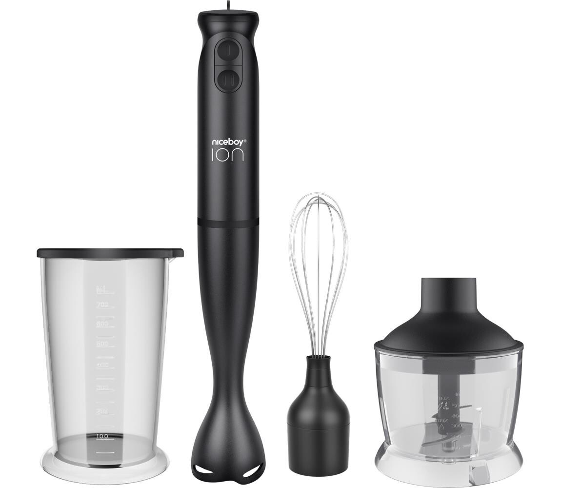Niceboy Niceboy Twister T1 Set - Tyčový mixér s příslušenstvím 500W/230V černá