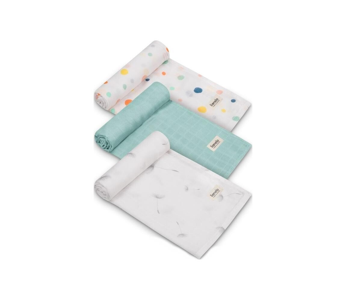 Lionelo Lionelo - SADA 3x Bambusová plena BAMBOO SET 70x70 cm Dot