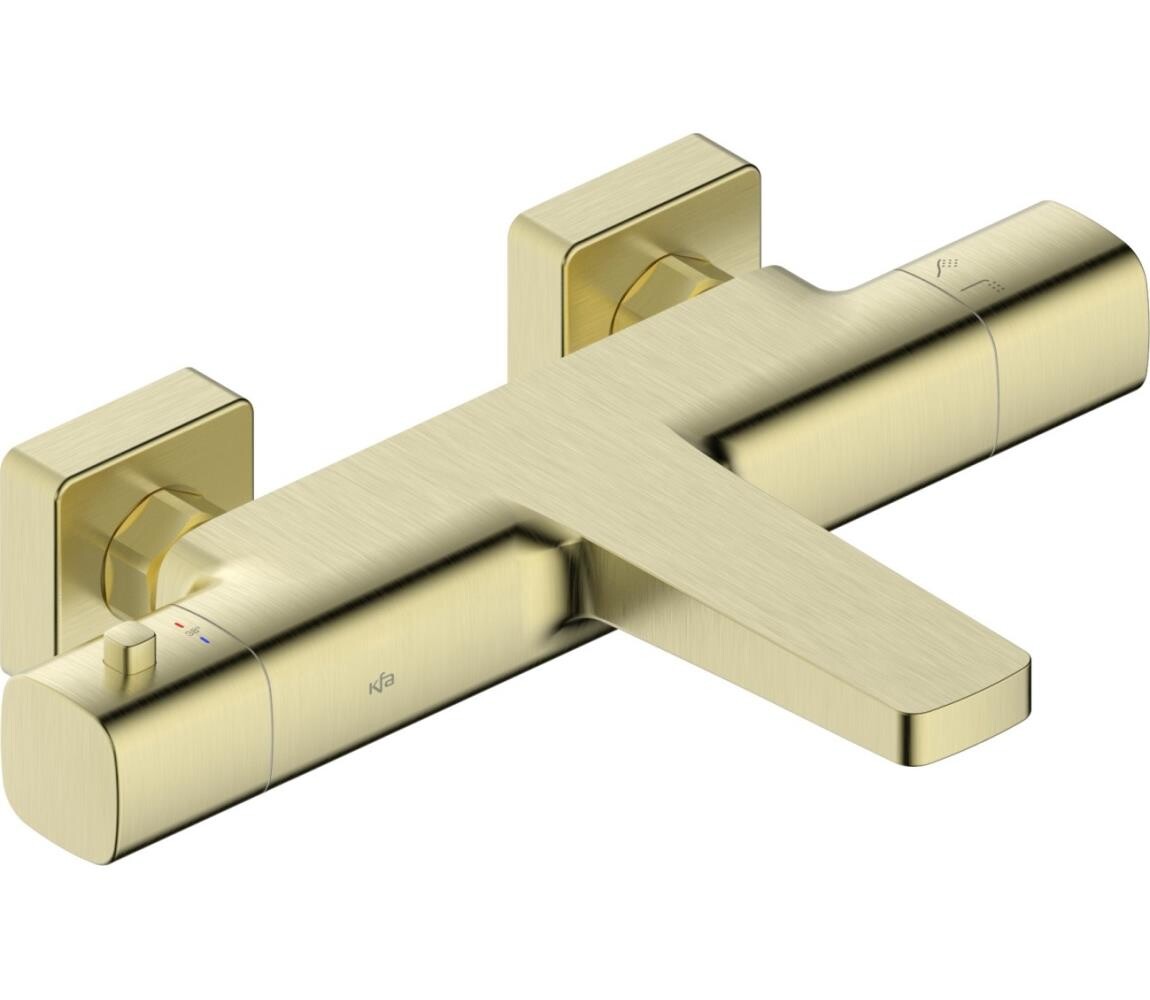 KFA Armatura KFA Armatura 5754-010-31 - Termostatická vanová baterie MALAGA kartáčovaná zlatá