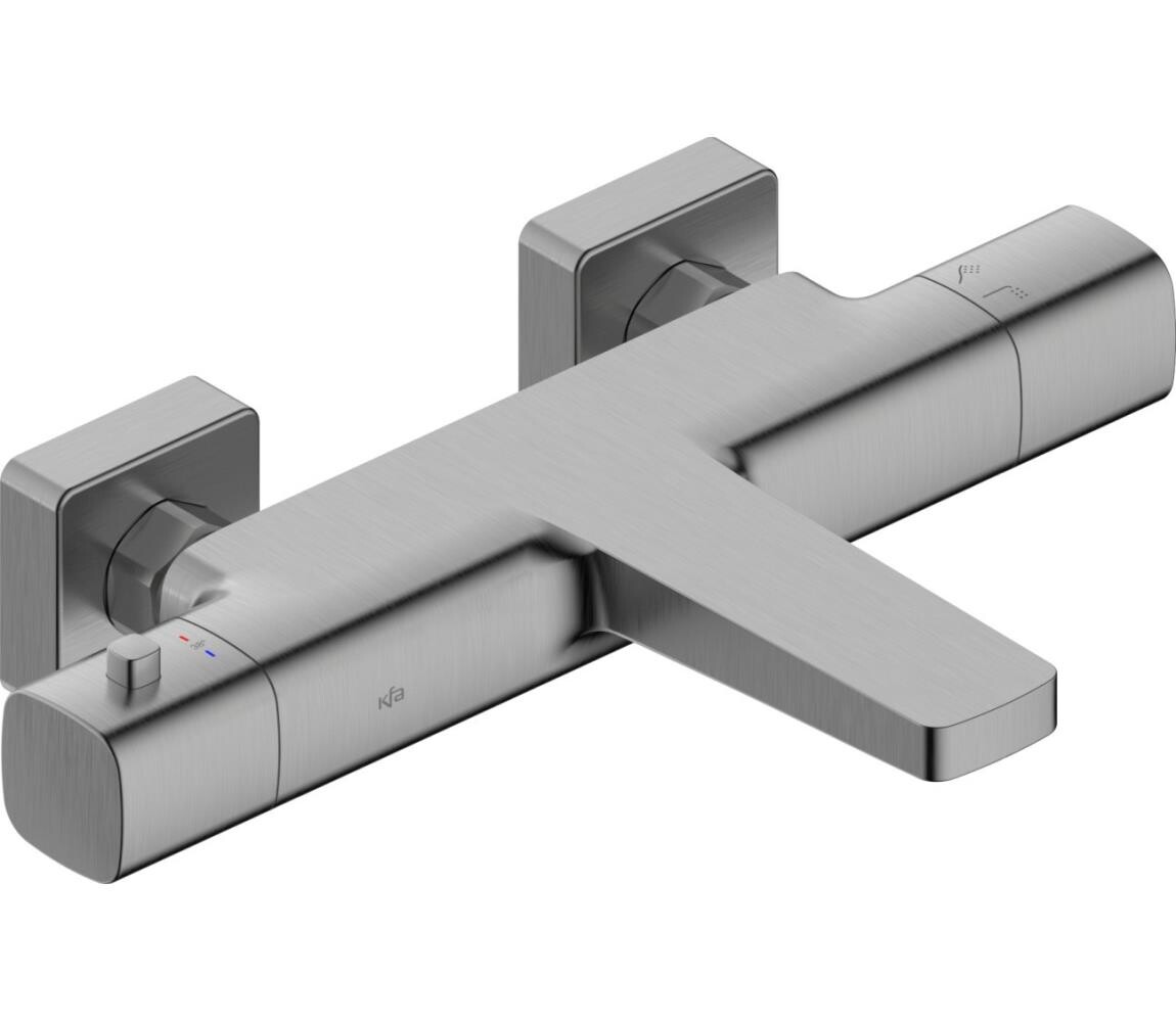 KFA Armatura KFA Armatura 5754-010-61 - Termostatická vanová baterie MALAGA metalicky šedá