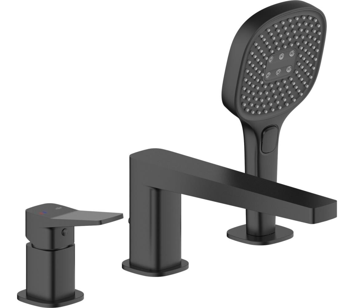 KFA Armatura KFA Armatura 4525-210-81 - Vanová baterie 3-otvorová MALAGA černá