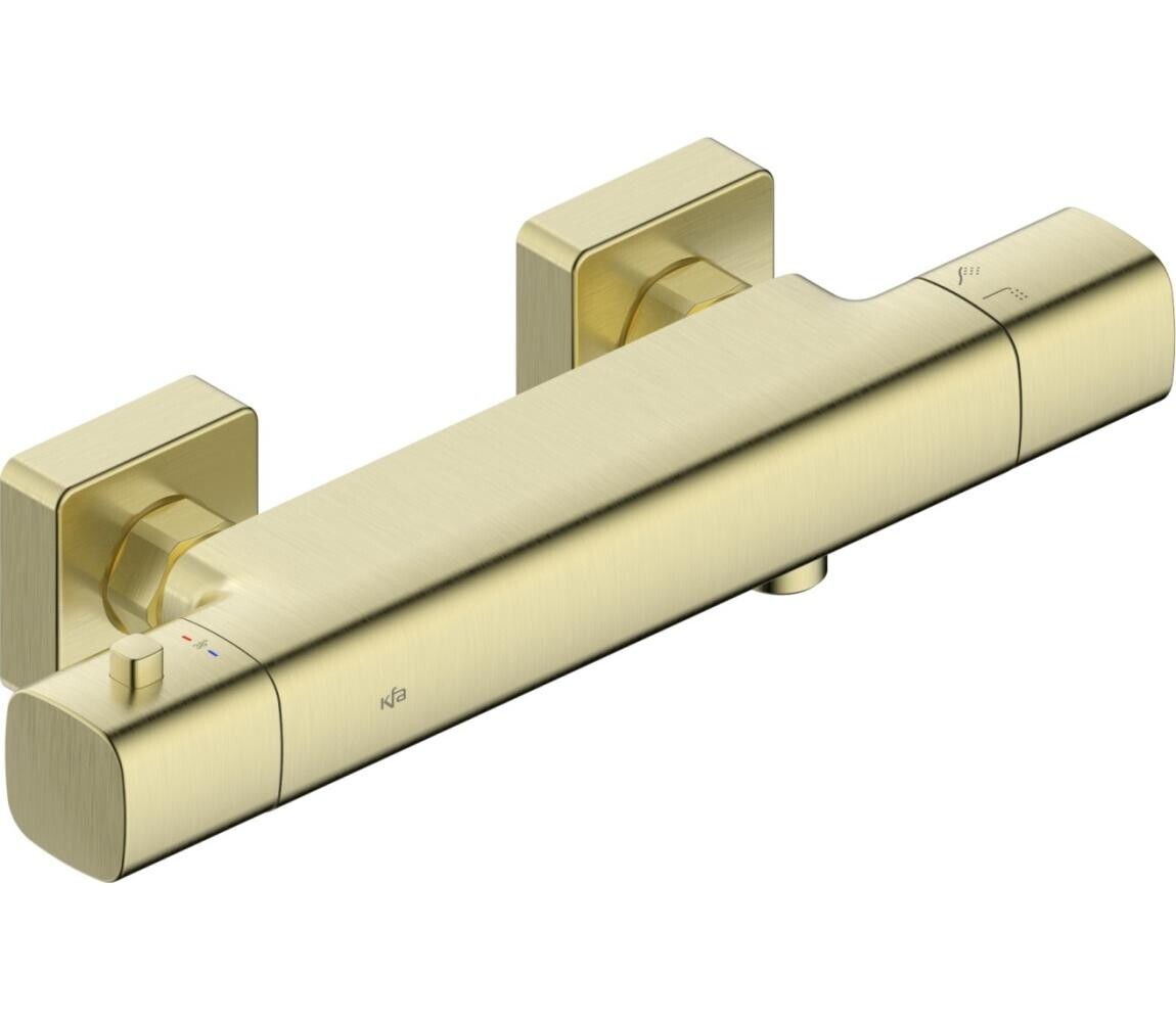KFA Armatura KFA Armatura 5756-010-31-Termostatická sprchová baterie MALAGA kartáčovaná zlatá