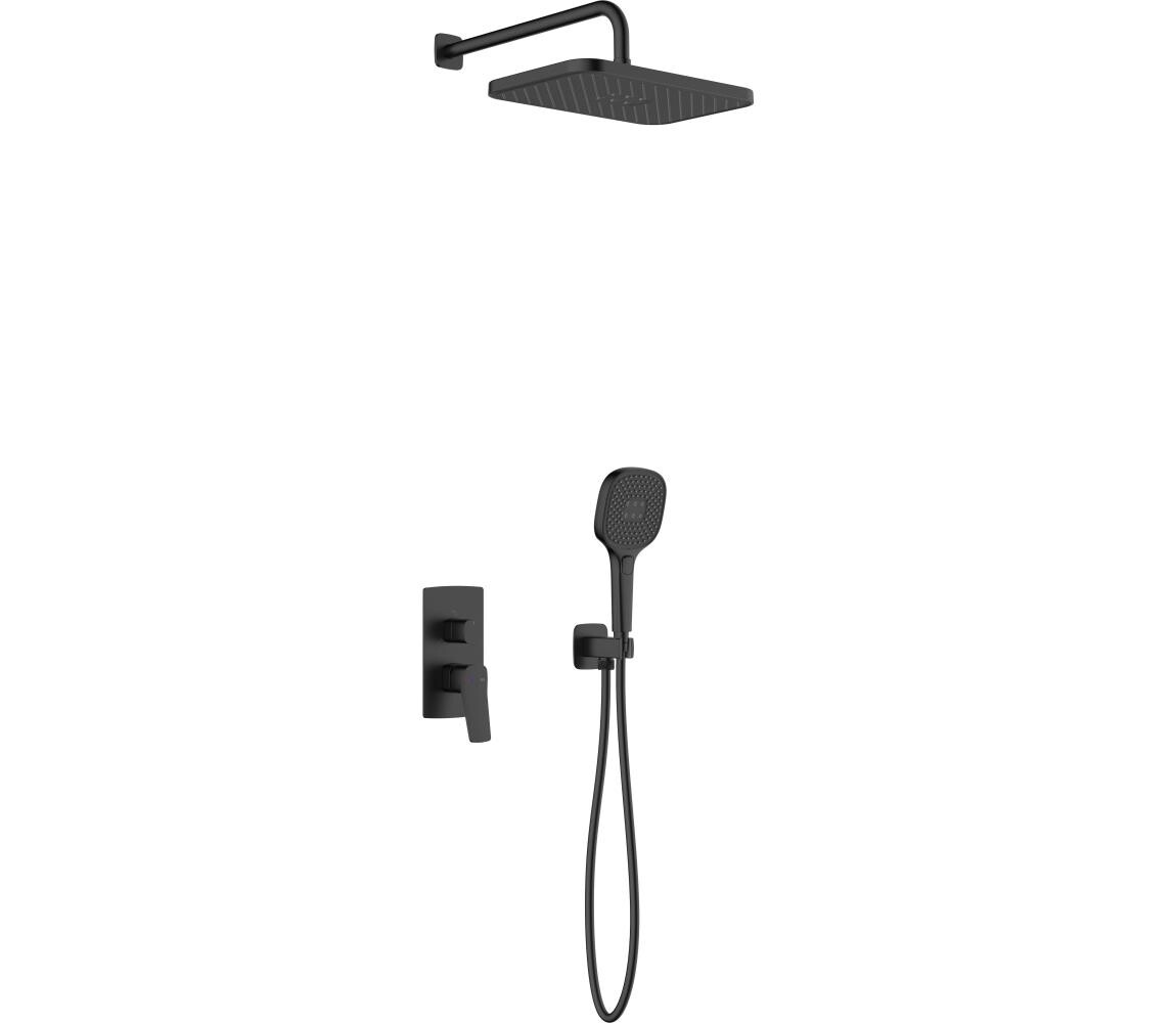 KFA Armatura KFA Armatura 4529-501-81 - Sprchová sada s podomít. baterií MALAGA černá