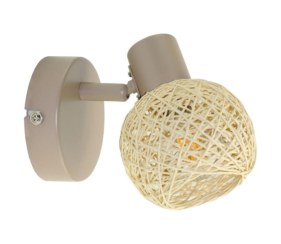 Nástěnné bodové svítidlo DEX 1xE14/10W/230V béžová/krémová