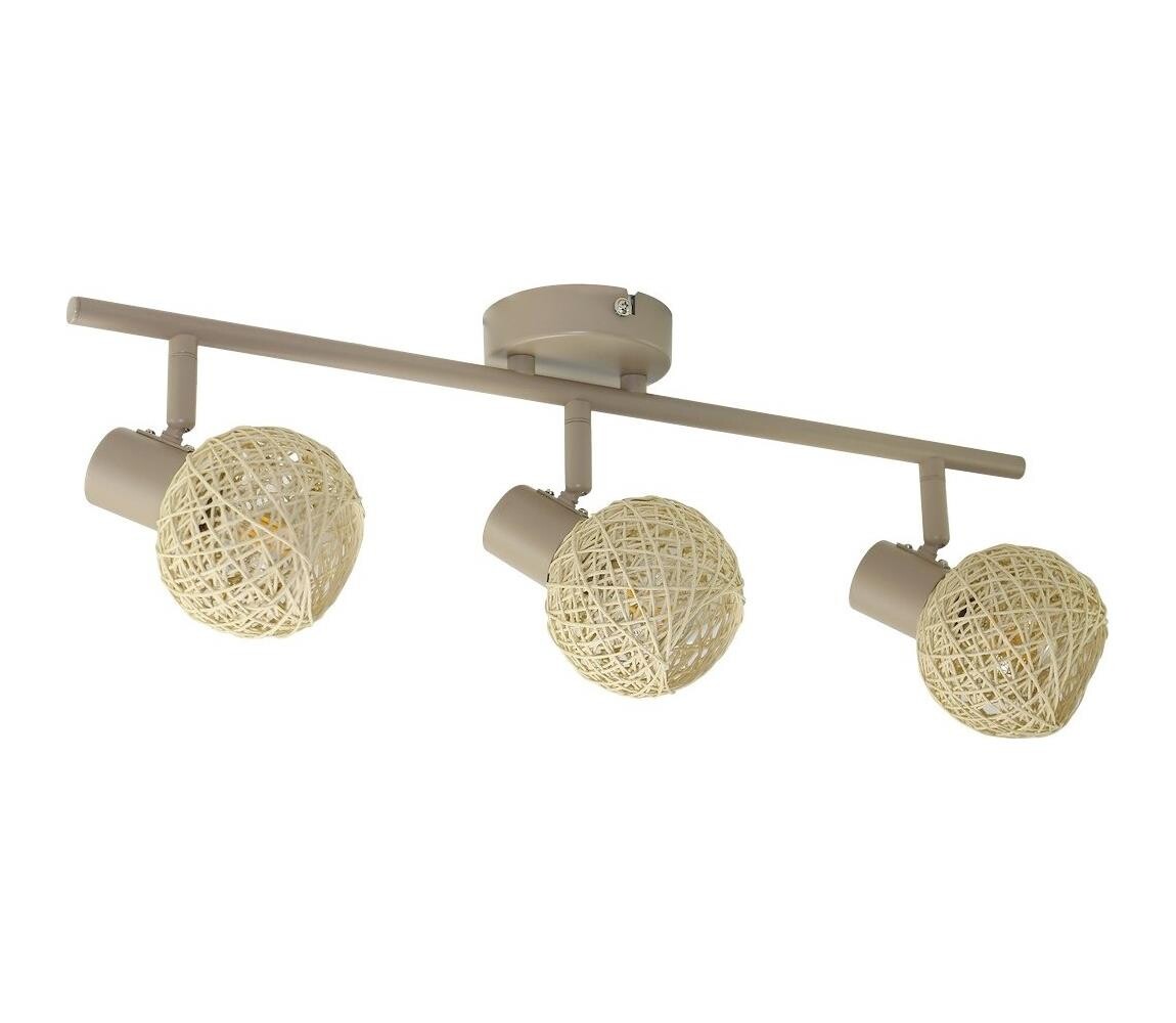 Bodové svítidlo DEX 3xE14/10W/230V béžová/krémová