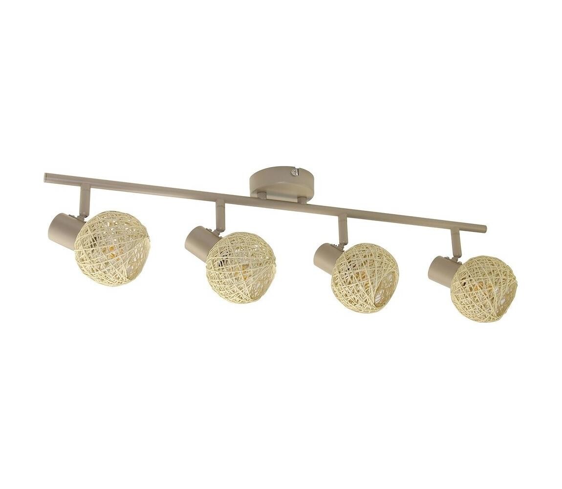 Bodové svítidlo DEX 4xE14/10W/230V béžová/krémová