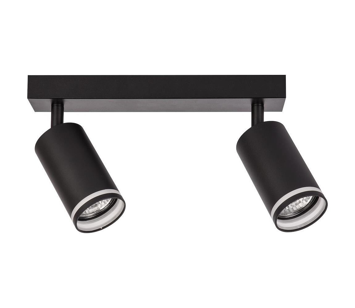 Bodové svítidlo PIPE 2xGU10/10W/230V černá