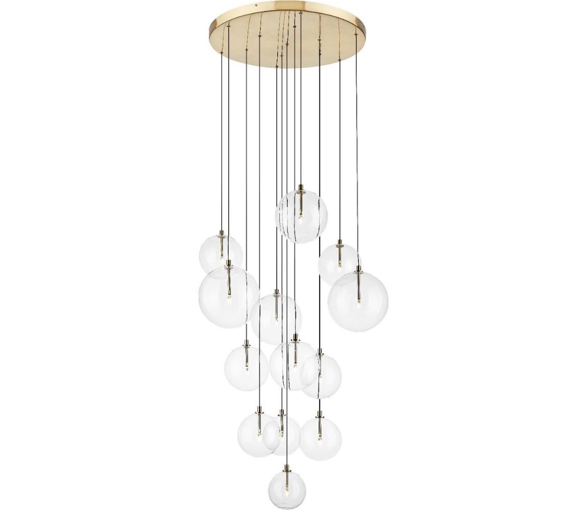 Zuma Line Zuma Line P0606-13B-2GAC - Lustr na lanku MILAN 13xG9/2W/230V zlatá