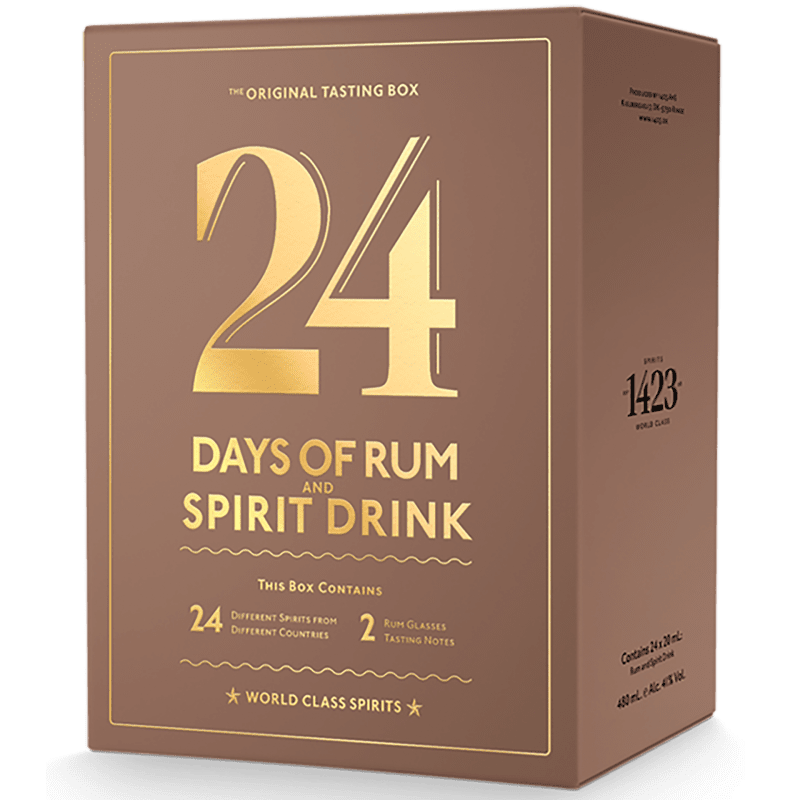 1423 World Class Spirit Rumový adventní kalendář 1423 Aps 2025 24×0,02l 41,3% + 2x sklo