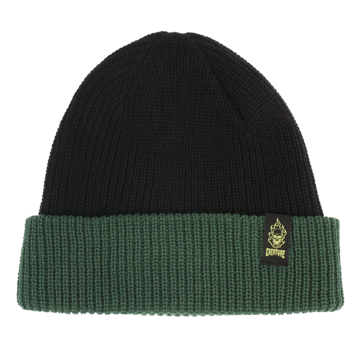 kulich CREATURE - Bonehead Label Beanie - Black/Green