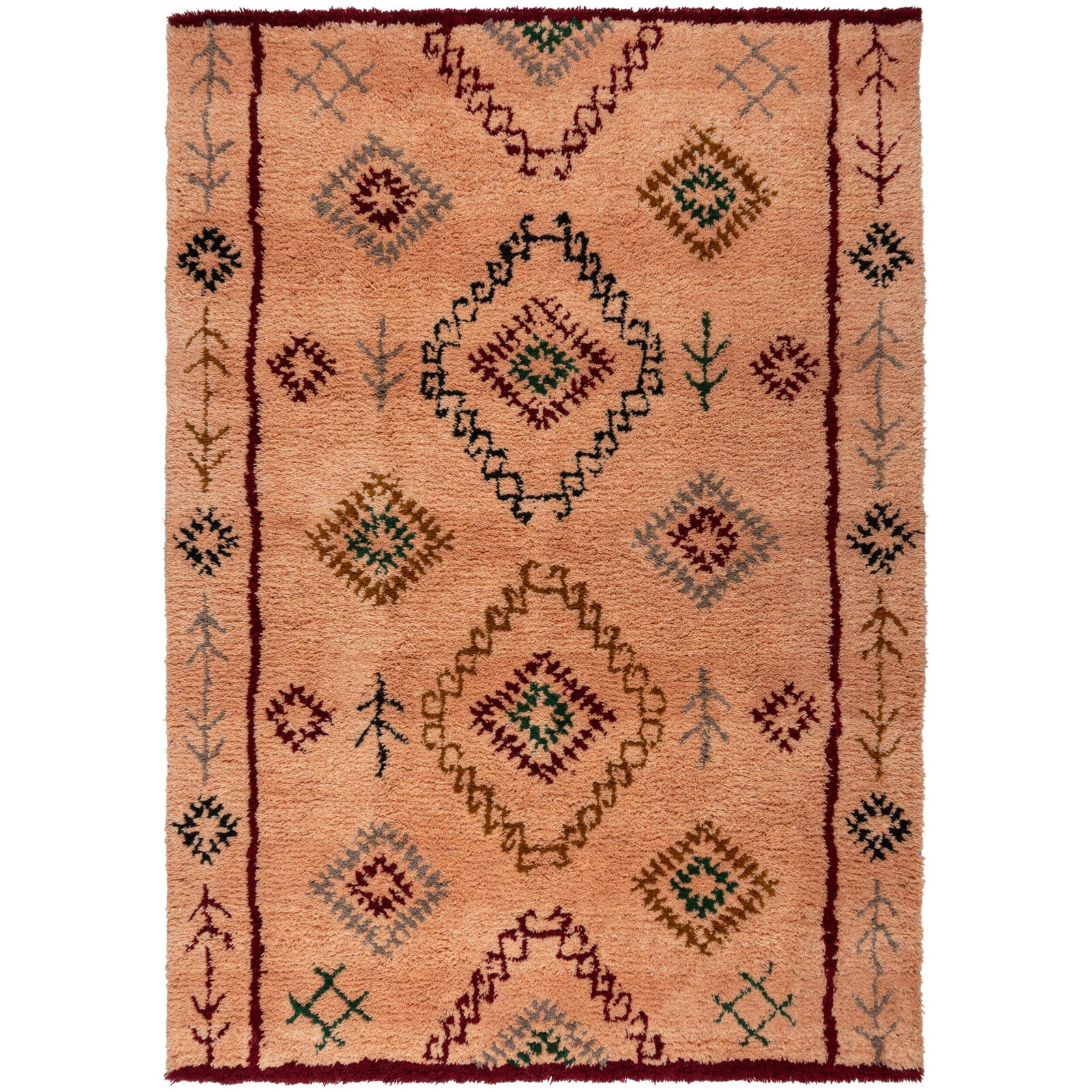 Kusový koberec Moroccan Sahara Shaggy, 120x170, oranžová, ložnice, Flair Rugs