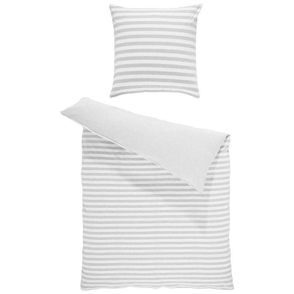 Bio:Vio OBOUSTRANNÉ POVLEČENÍ, žerzej, barvy stříbra, 155/220 cm