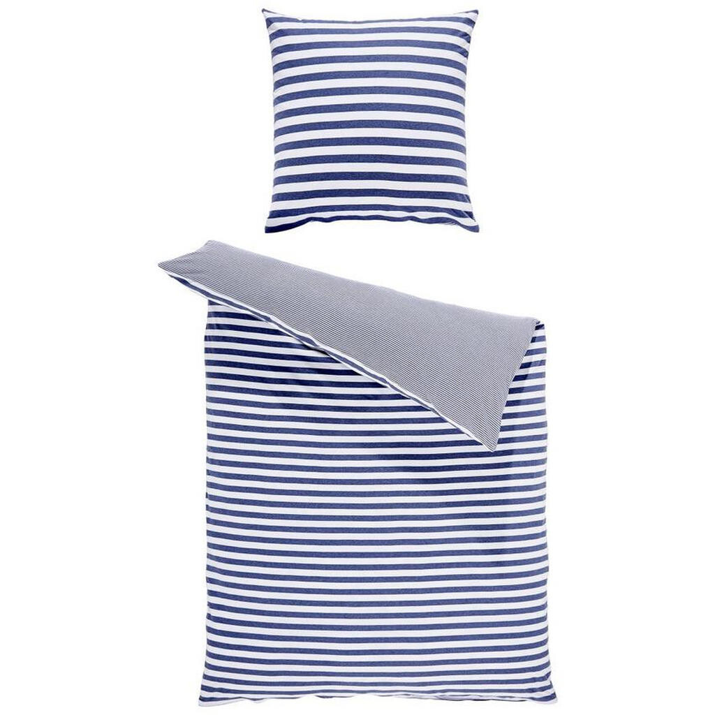 Bio:Vio OBOUSTRANNÉ POVLEČENÍ, žerzej, modrá, 155/220 cm