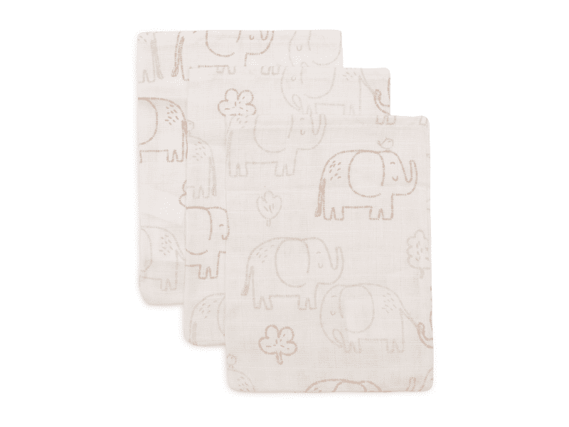 Jollein Žínky 3 ks Elephant Tales