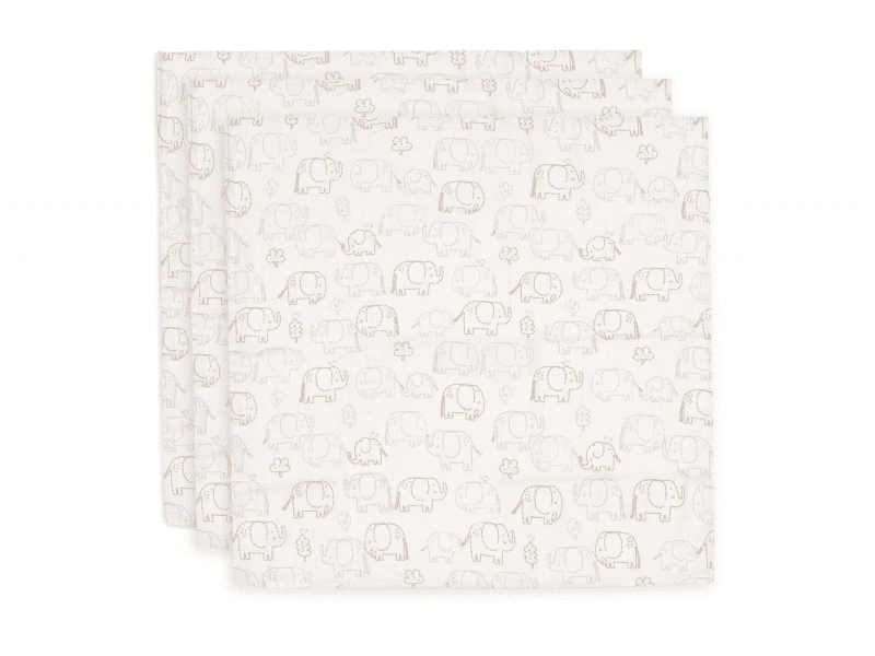 Jollein Pleny 3 ks 70x70 cm Elephant Tales