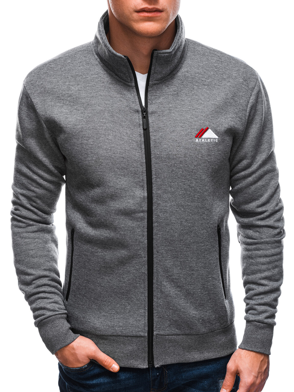 Pánský svetr Edoti B1534/grey_120609