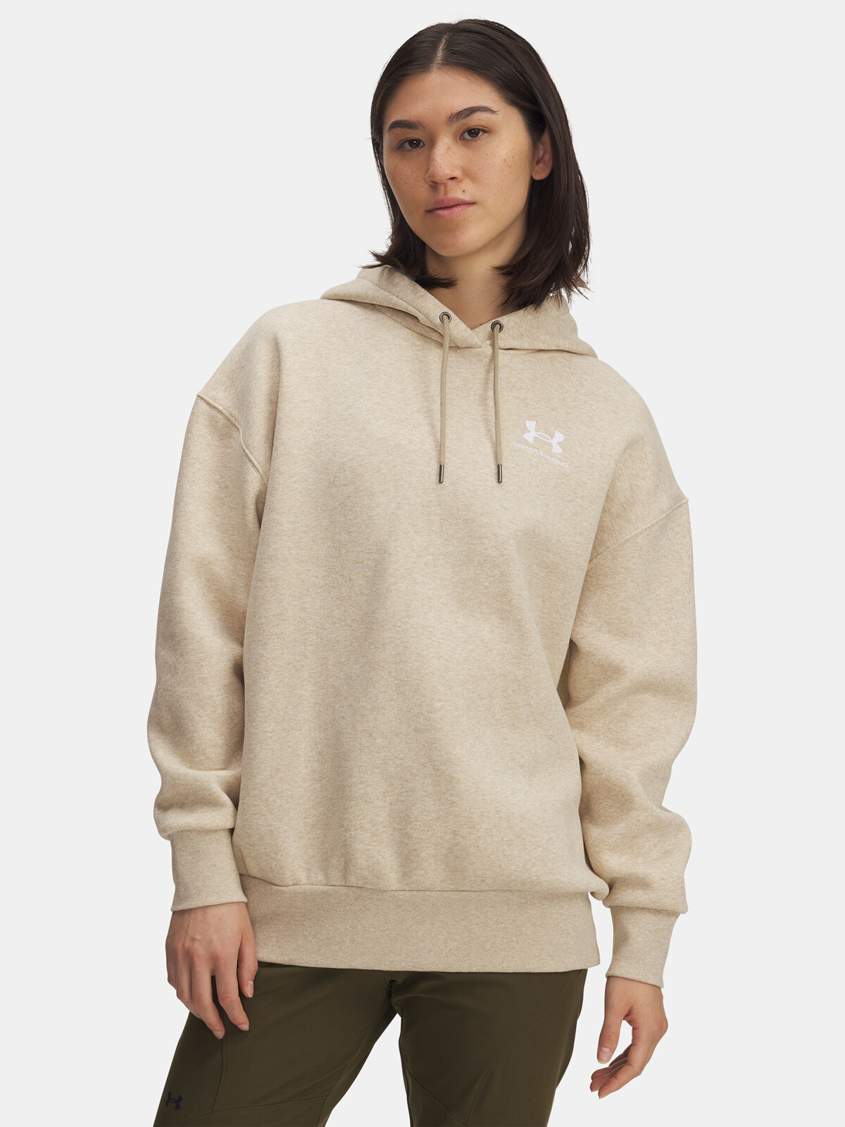 Dámská mikina Under Armour UA Icon Fleece OS Hoodie-BRN - Dámské