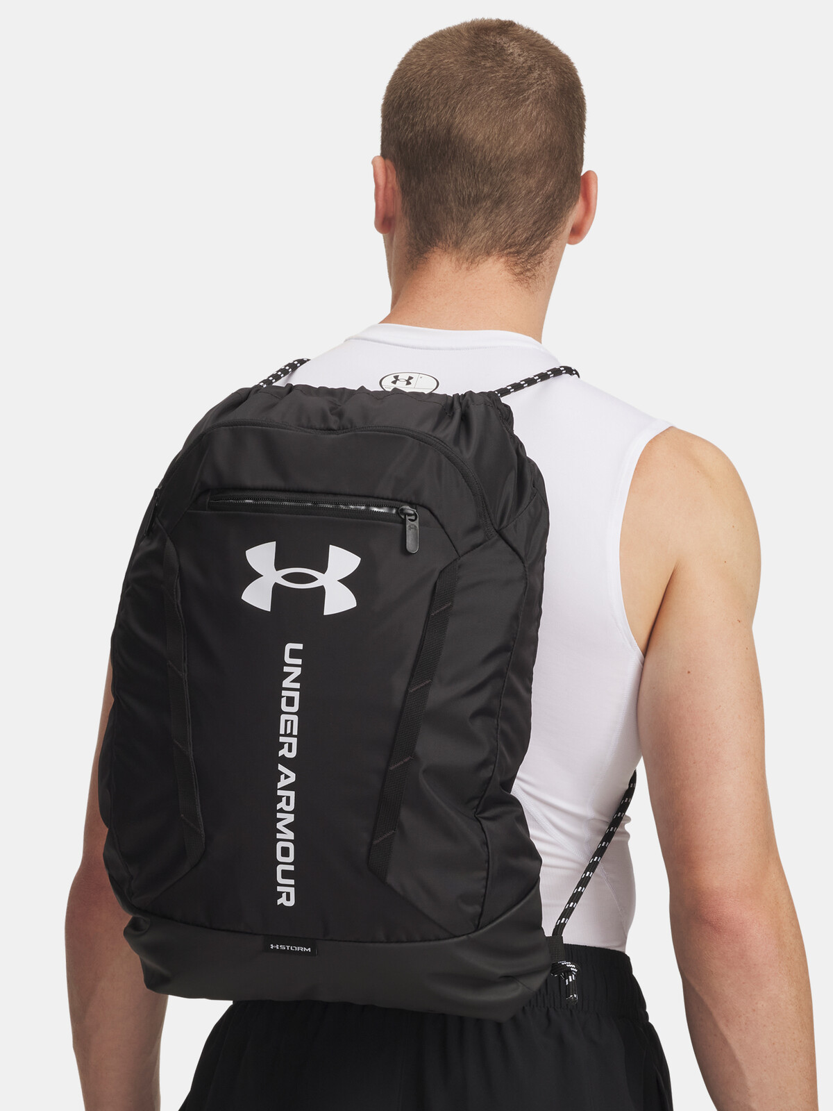 Unisexový vak Under Armour UA Hustle Sackpack-BLK - unisex