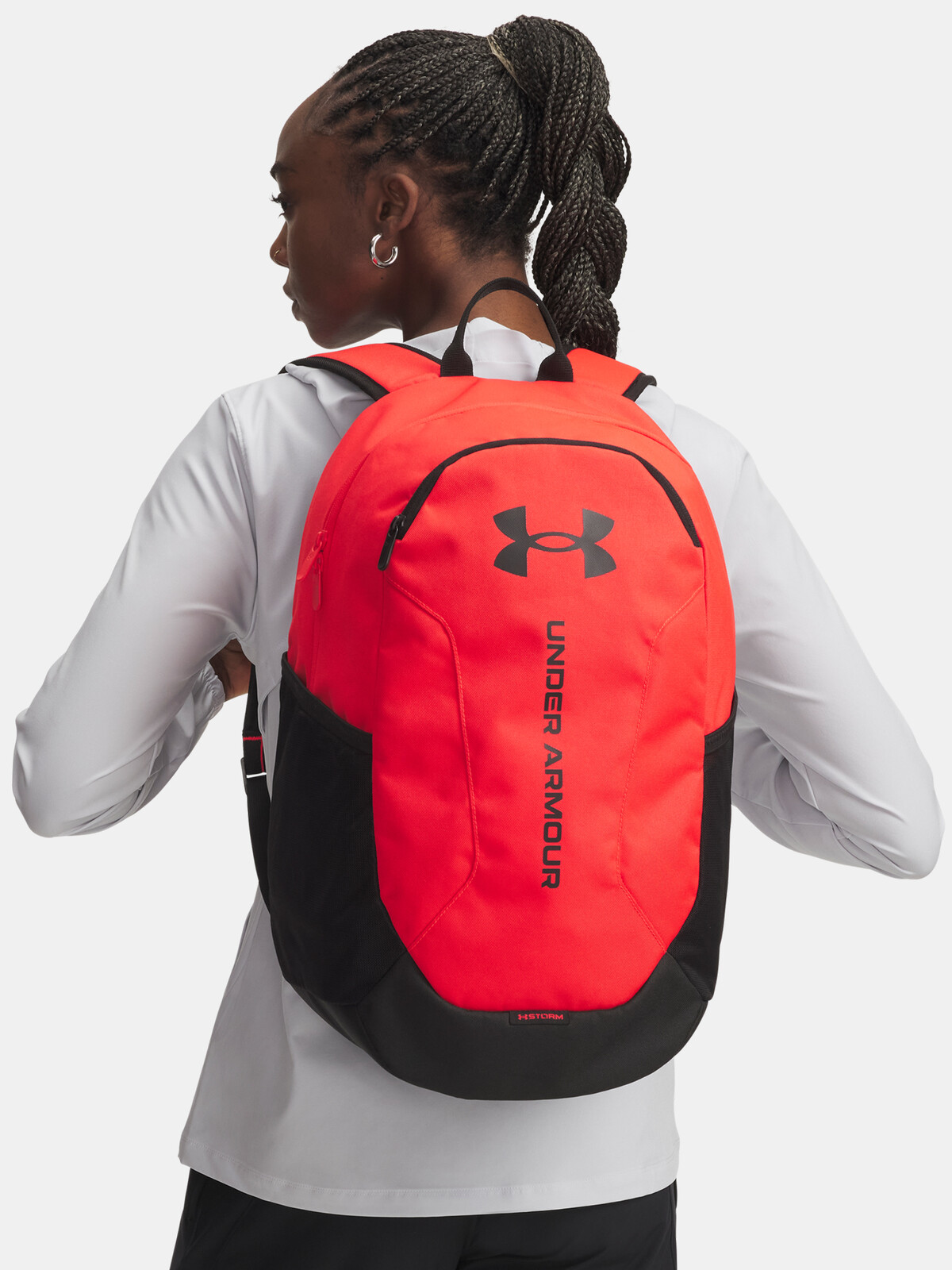 Unisexový batoh Under Armour UA Hustle Lite Backpack-RED - unisex