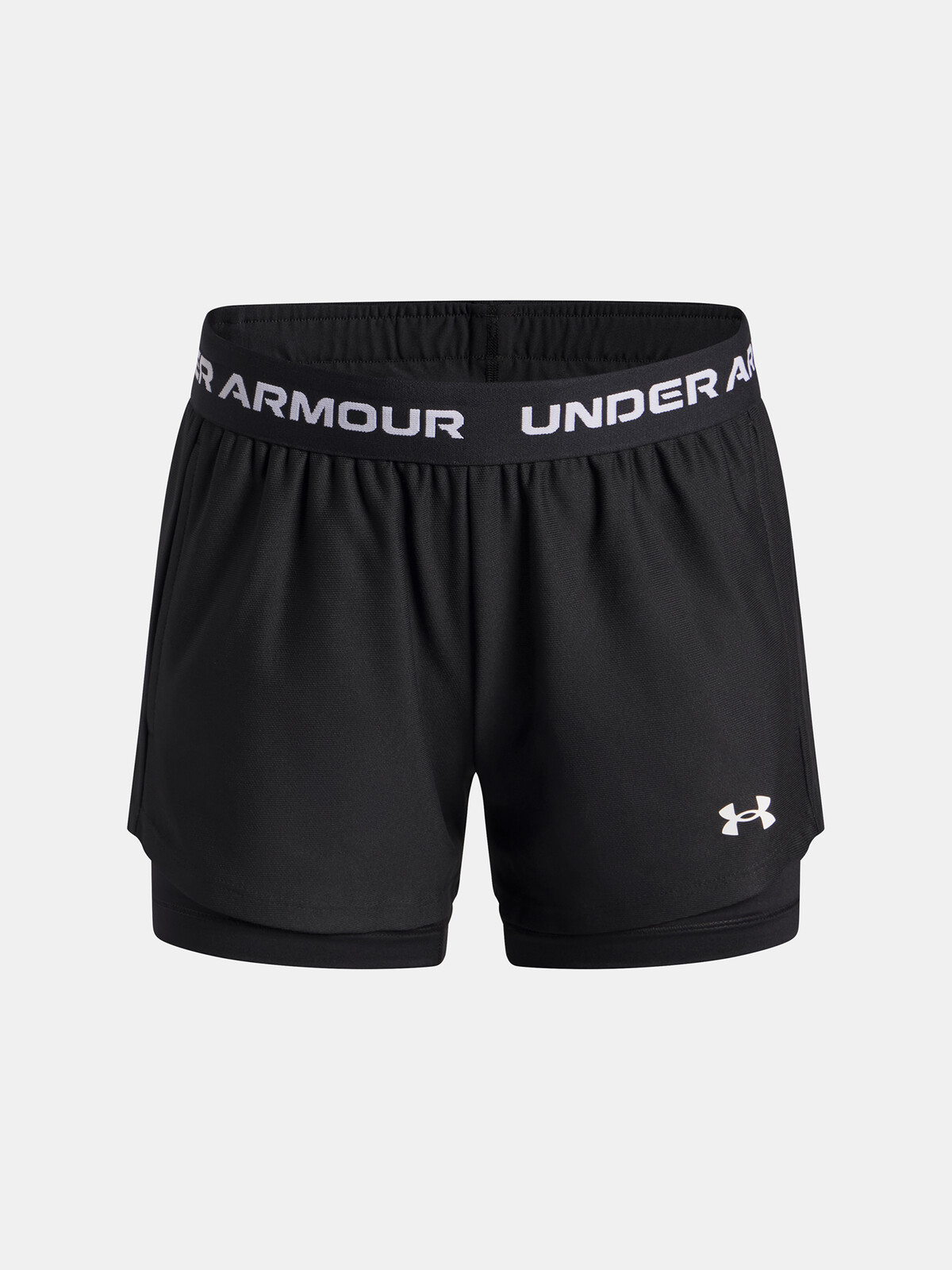 Dívčí kraťasy Under Armour UA Tech Play Up 2n1 Short-BLK - Holky