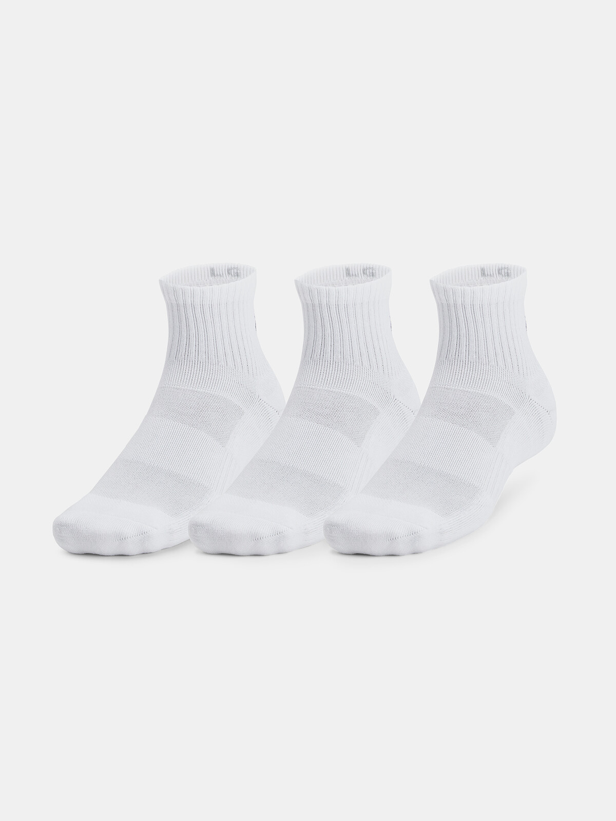 Unisexové ponožky Under Armour Unisex UA TC 3pk Qtr-WHT - unisex