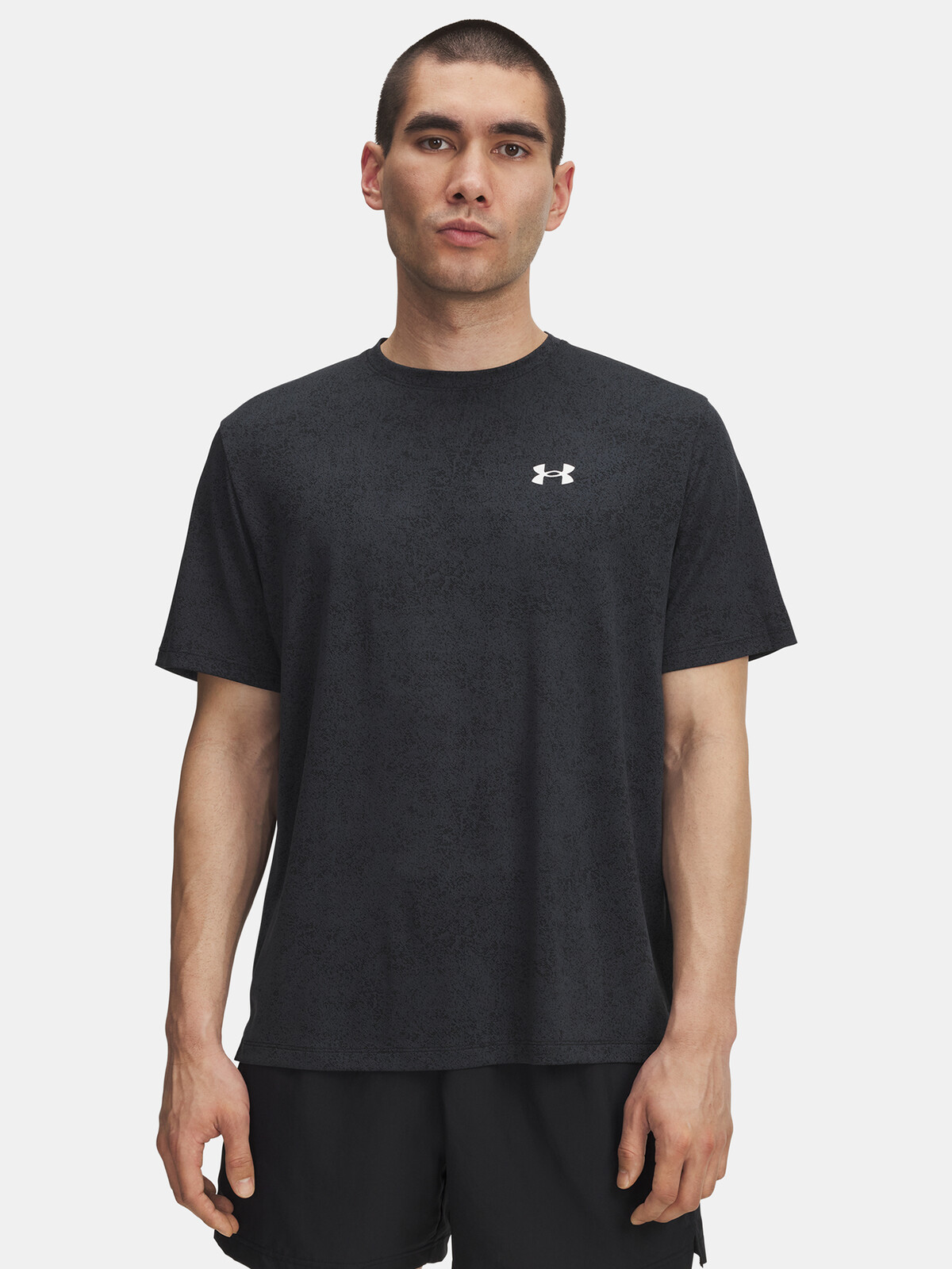 Pánské tričko Under Armour UA Tech Tee Pixelate-BLK - Pánské