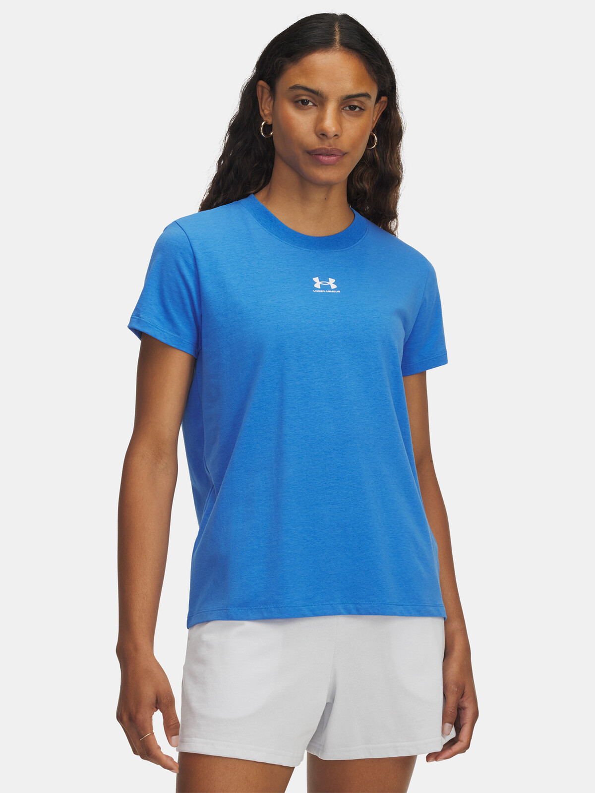 Dámské tričko Under Armour UA Rival Core SS-BLU - Dámské