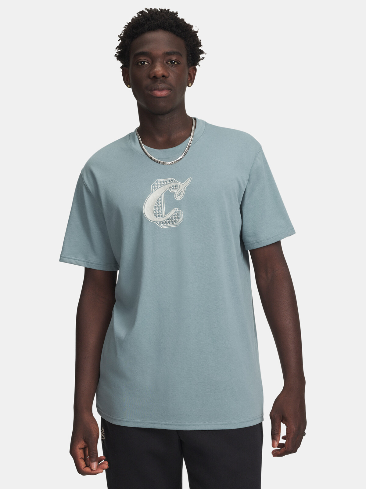 Pánské tričko Under Armour Curry Verbiage Tee 1-GRN - Pánské