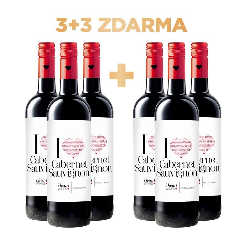 I HEART Merlot 3 + 3 ZDARMA