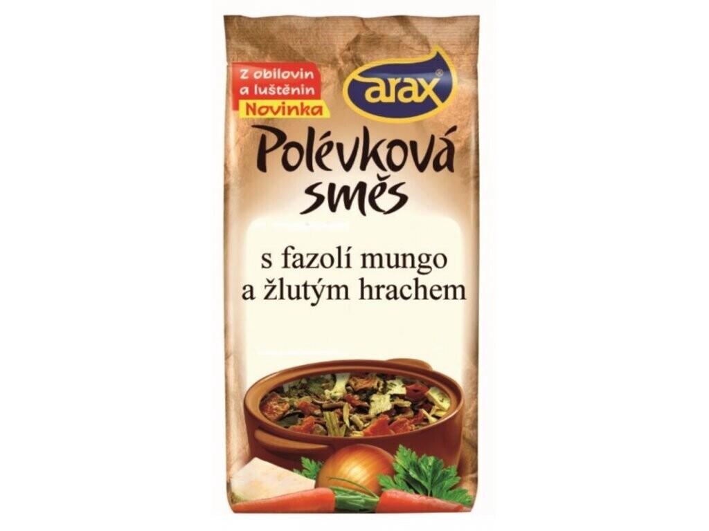 ARAX PS Fazole mungo a žlutý hrách 500 g DMT 09/2025