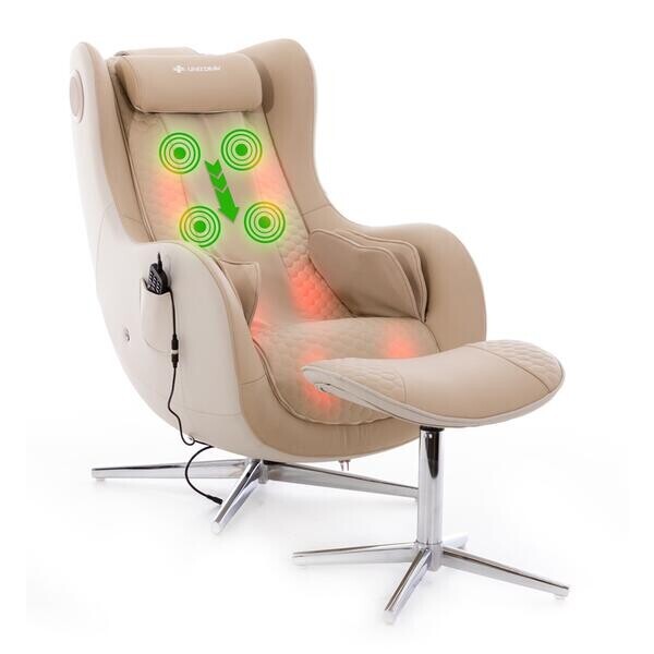 Elektrické masážní křeslo Safír Relax, béžové