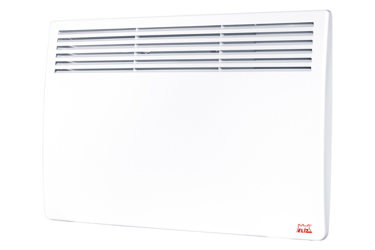 Elíz ECW 150 WIFI (1500W) Elektrický nástěnný konvektor s WIFI, příkon 750/1500 W, elektronické ovládání, týdenní časovač, 24 hodin. časovač, LED displej, dětská pojistka, automatické vypnutí při přehřátí nebo pádu ze zdi, noži