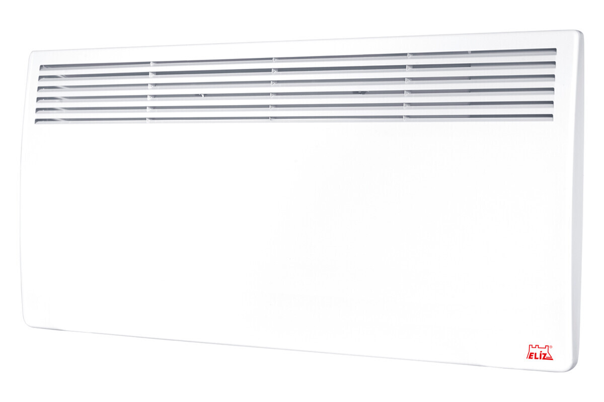 Elíz ECW 240 WIFI (2400W) Elektrický nástěnný konvektor s WIFI, příkon 1200/2400 W, elektronické ovládání, týdenní časovač, 24 hodin. časovač, LED displej, dětská pojistka, automatické vypnutí při přehřátí nebo pádu ze zdi, nož