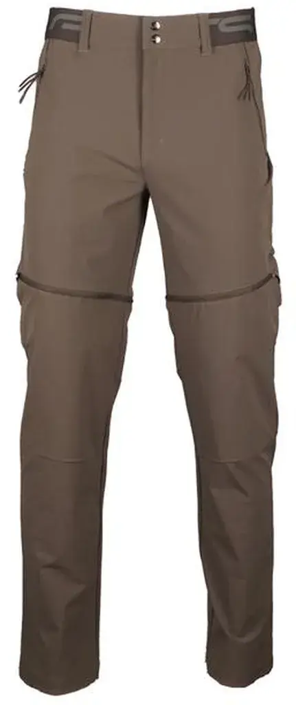 Pánské outdoorové kalhoty s odnímatelnými nohavicemi gts 607351 hnědá l