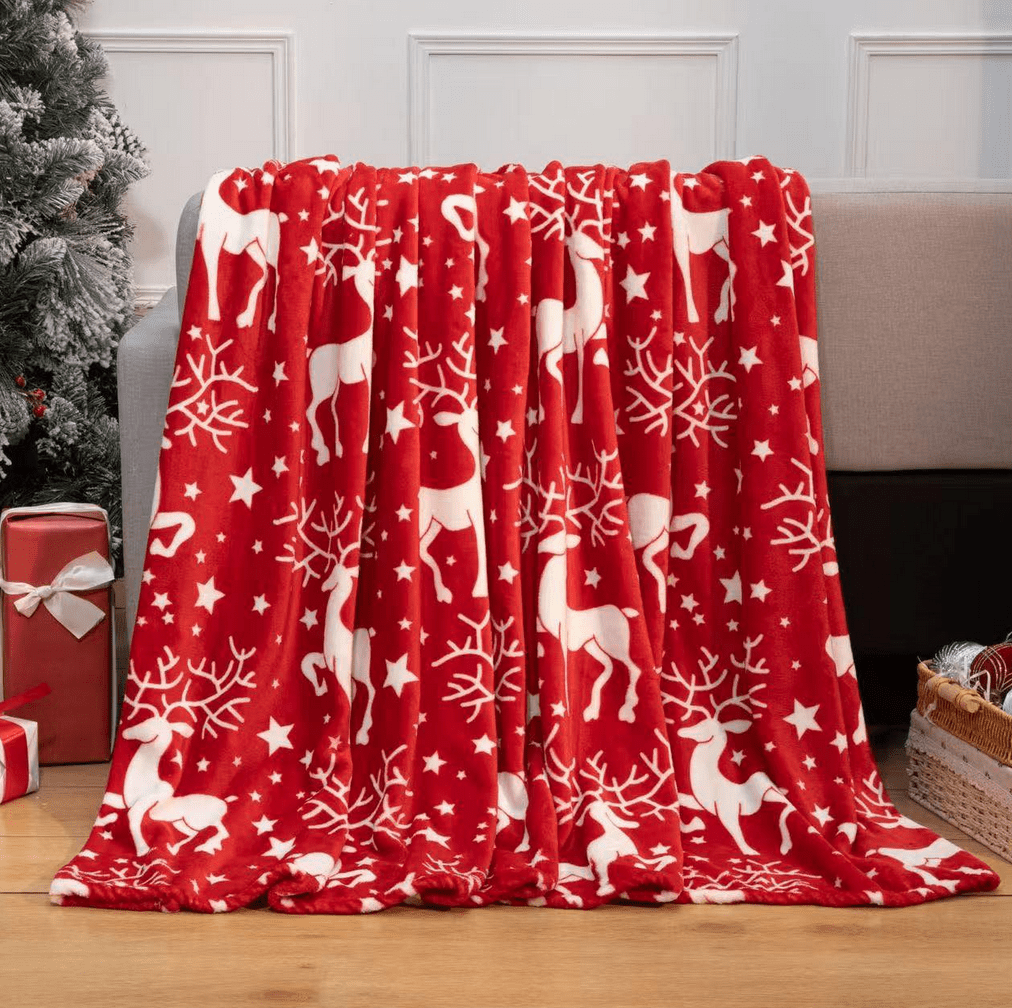 Vánoční deka mikrovláknová XMAS DAYS IV. 160x200 cm Mybesthome