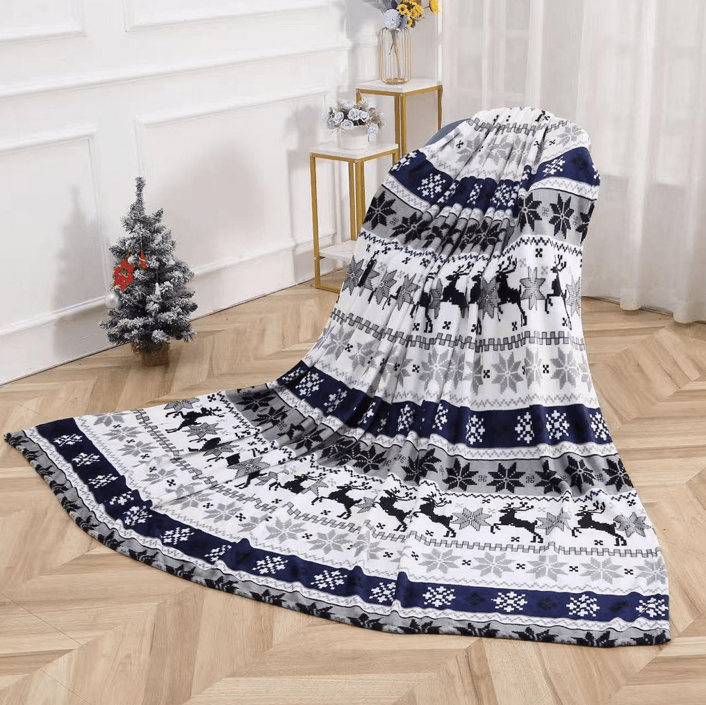 Vánoční deka mikrovláknová XMAS DAYS VII. 160x200 cm Mybesthome