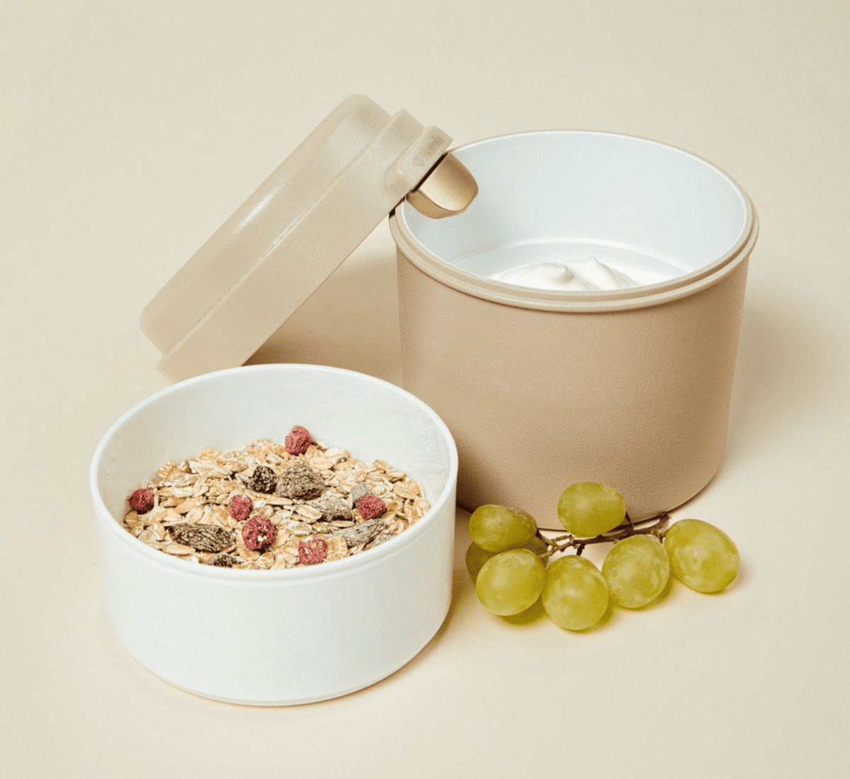 Lunchbox | TORRONE | kulatý béžový | 13x11,5 cm | 750144