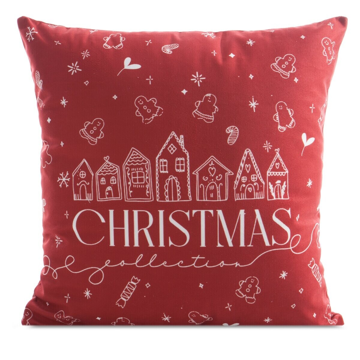 Vánoční polštář RED XMAS I. červená 45x45 cm MyBestHome Varianta: Povlak na polštář, 45x45 cm
