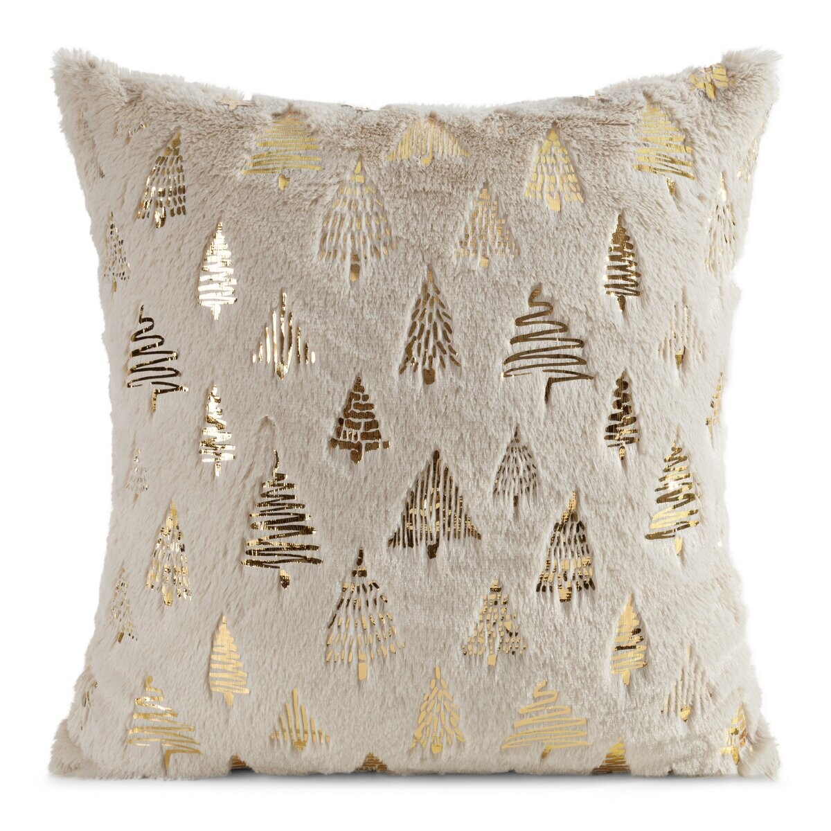 Vánoční polštář WOOD béžová 45x45 cm MyBestHome Varianta: Povlak na polštář, 45x45 cm