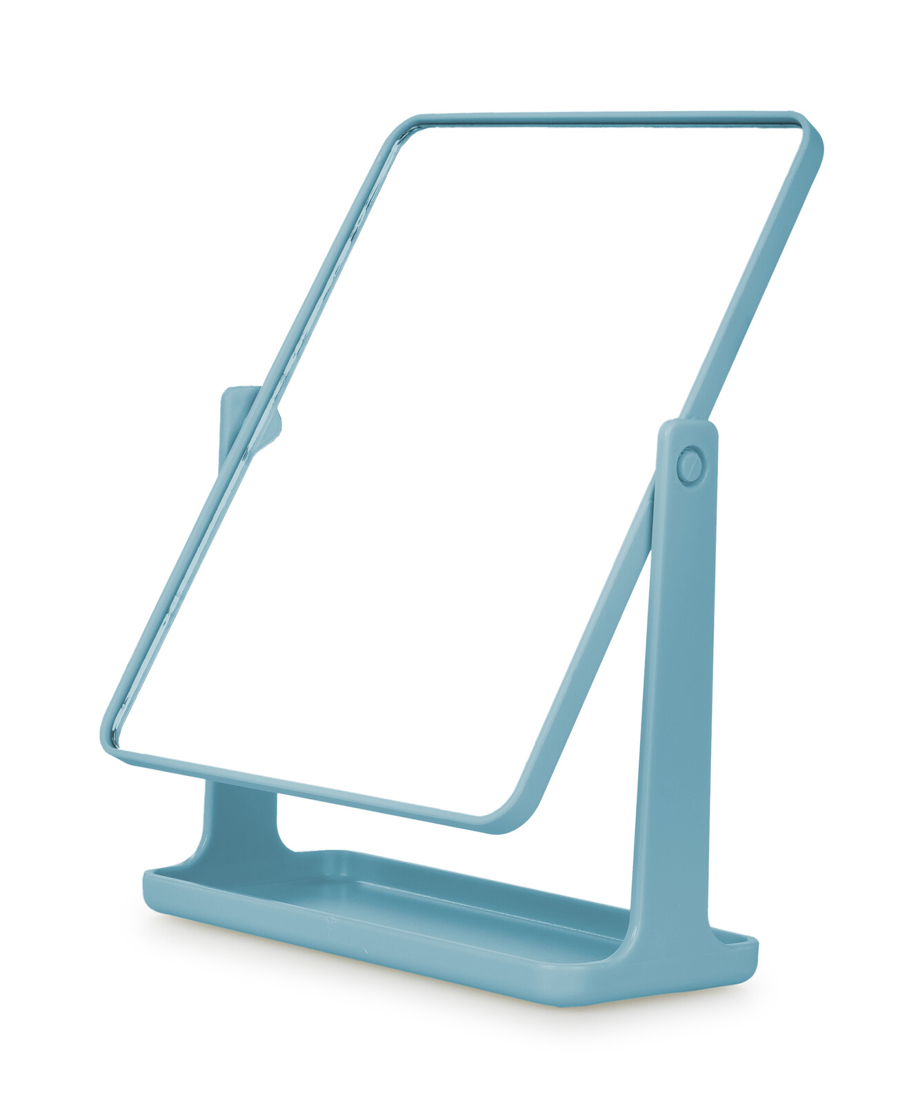 BEAUTY | 360° otočné kosmetické zrcadlo | na stojanu | elegantní pomocník pro líčení | pastelově modré