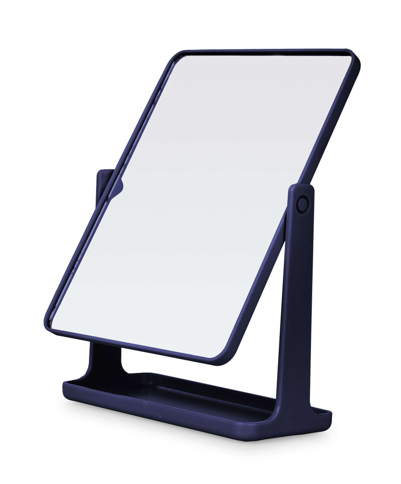 BEAUTY | 360° otočné kosmetické zrcadlo | na stojanu | elegantní pomocník pro líčení | tmavě modré