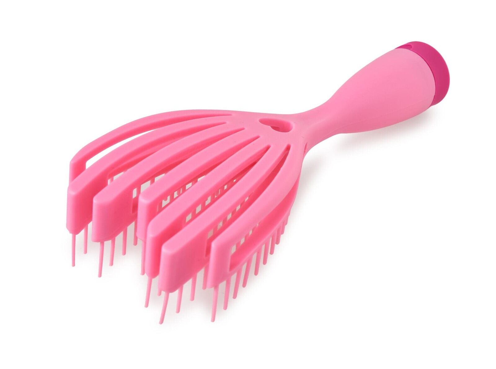 BEAUTY | Hřeben na zvětšení objemu | 7řadý | silikonové zuby | růžový